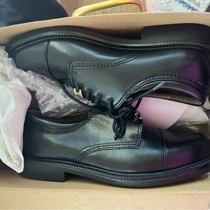 Dockers black dress shoes lace up New in box